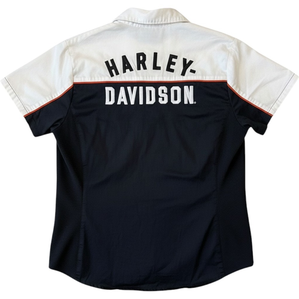 Harley-Davidson® Women's Elemental Zip Front Short Sleeve Shirt 99024-23VW